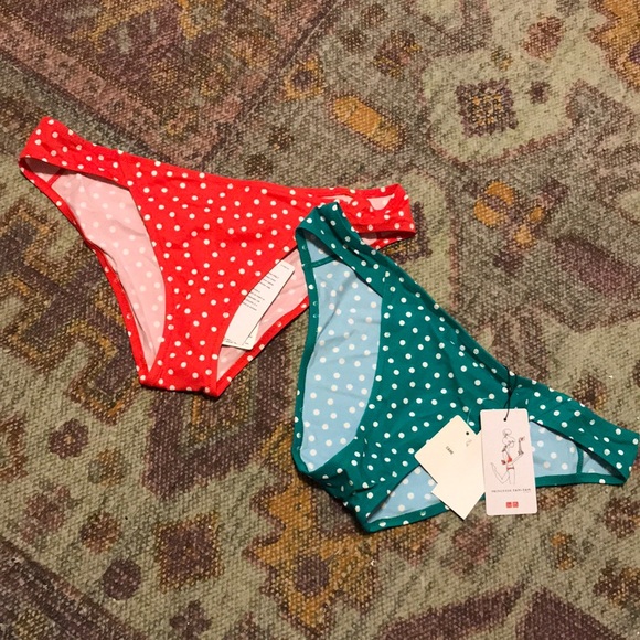 Uniqlo Polka Dot Swim Bottoms NWT - Picture 1 of 5